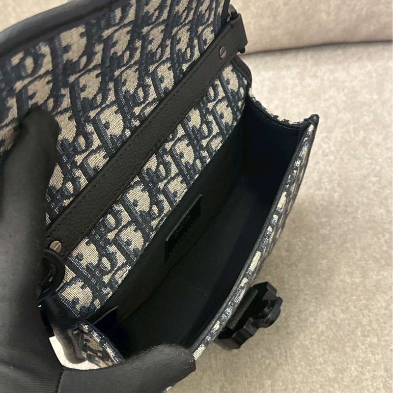DIOR saddle老花圓馬鞍包-8