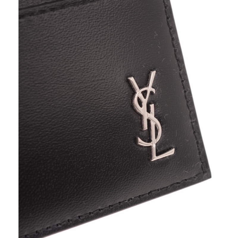 Saint Laurent 男士 logo標牌卡夾均碼碼10.5X0.5X7.5CM-2