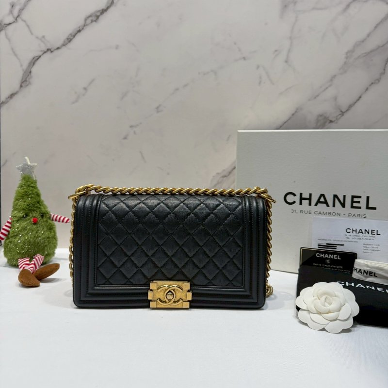 CHANEL 黑金牛 BOY 25-0