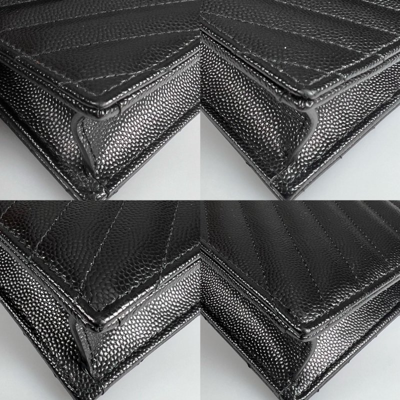 全新品 YSL 742920  黑金魚子醬WOC金鍊包 19CM-13