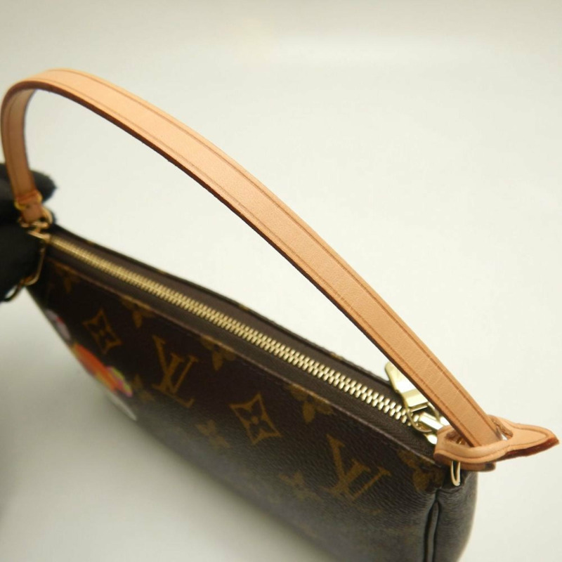 路易威登 Monogram 配件手拿包 M51981,熊貓圖案,村上隆設計,棕色,女士,253510-5