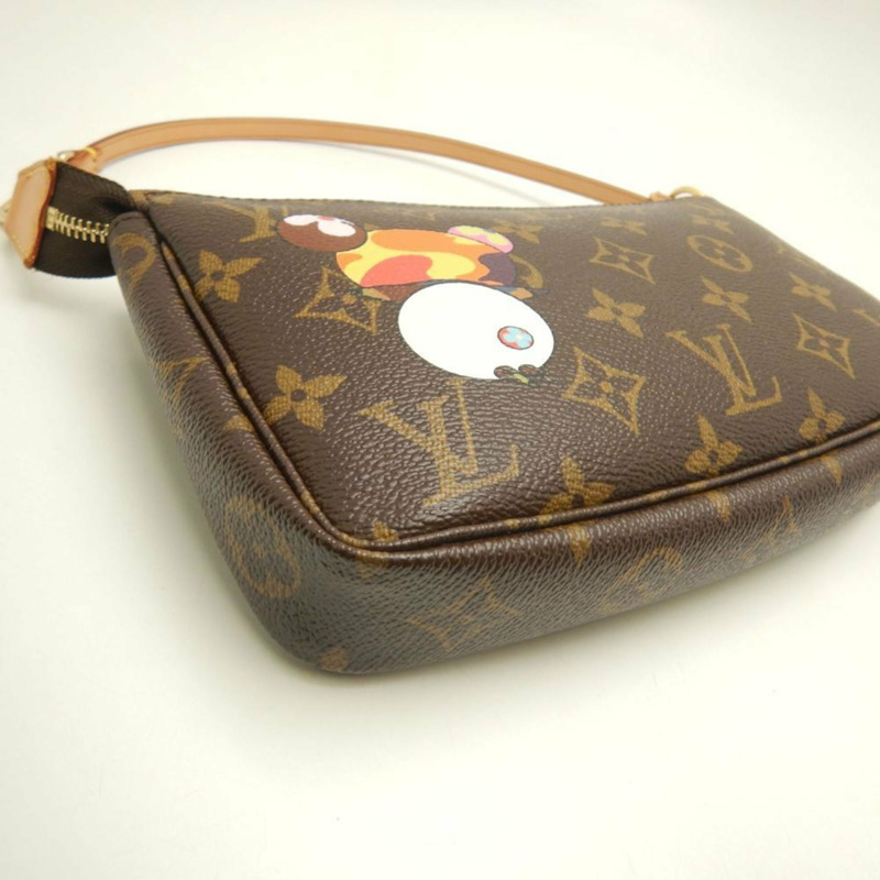 路易威登 Monogram 配件手拿包 M51981,熊貓圖案,村上隆設計,棕色,女士,253510-6