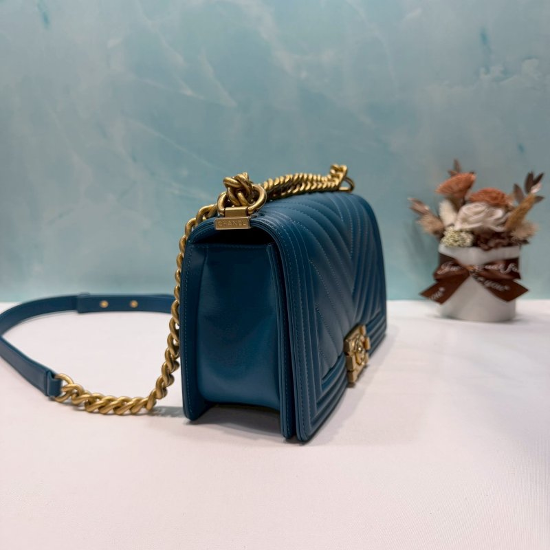 CHANEL 山型紋羊皮 BOY25-3