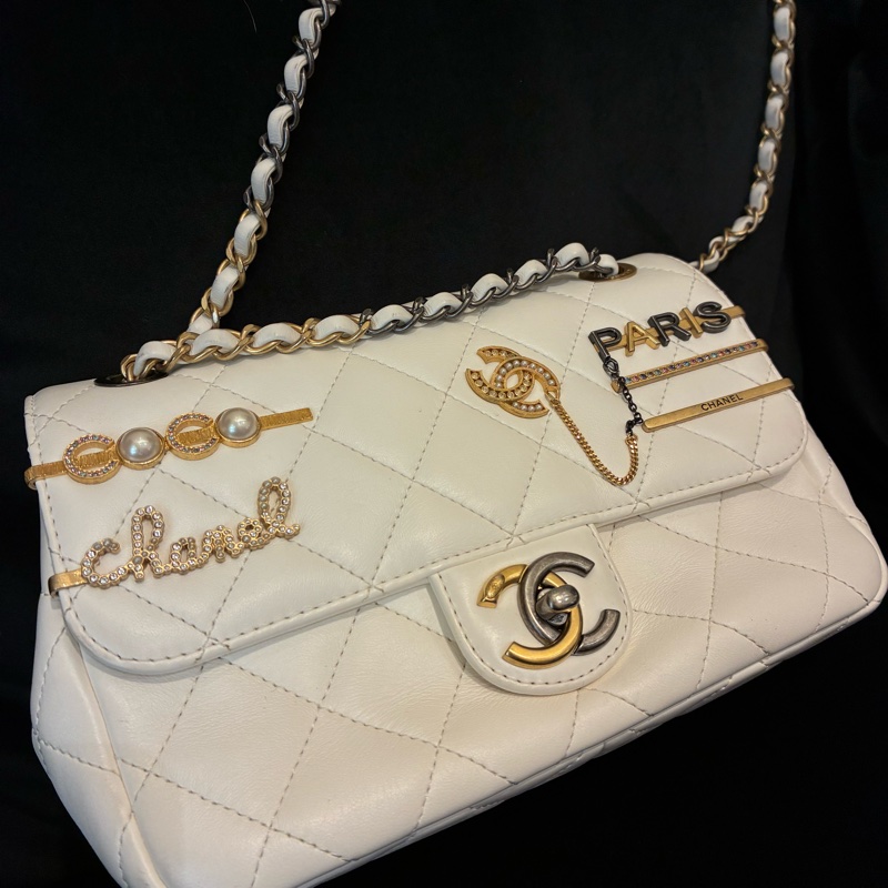 Chanel髮夾白coco鏈包 特殊款-2