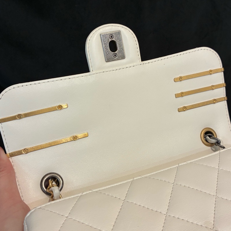 Chanel髮夾白coco鏈包 特殊款-3
