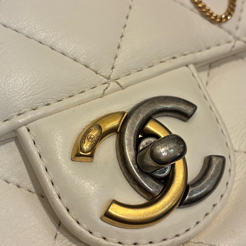 Chanel髮夾白coco鏈包 特殊款-15