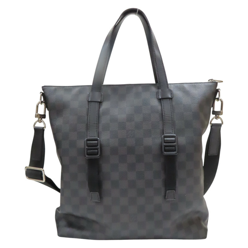 黑色 棋盤格 帆布 Skyline 手提/斜背 两用包【LOUIS VUITTON LV 路易威登】 N41456-1