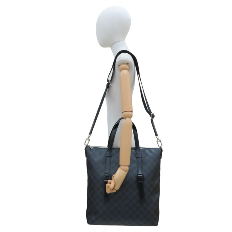 黑色 棋盤格 帆布 Skyline 手提/斜背 两用包【LOUIS VUITTON LV 路易威登】 N41456-10