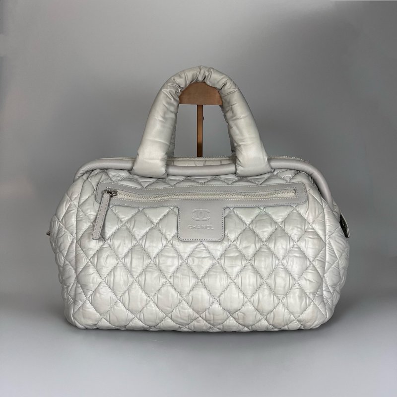 CHANEL 空氣包淺灰 大款 13開-0