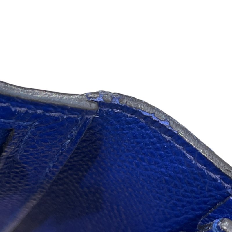 HERMES 愛馬仕 BEARN 長夾 EPSOM 普皮 電光藍 銀扣-15