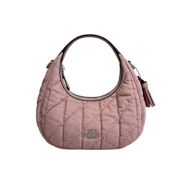 COACH 牛仔斜背兩用彎月包-2
