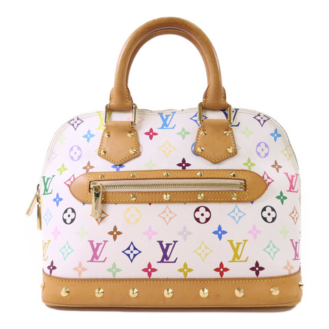 LOUIS VUITTON Monogram Multicolore Alma金扣手挽袋