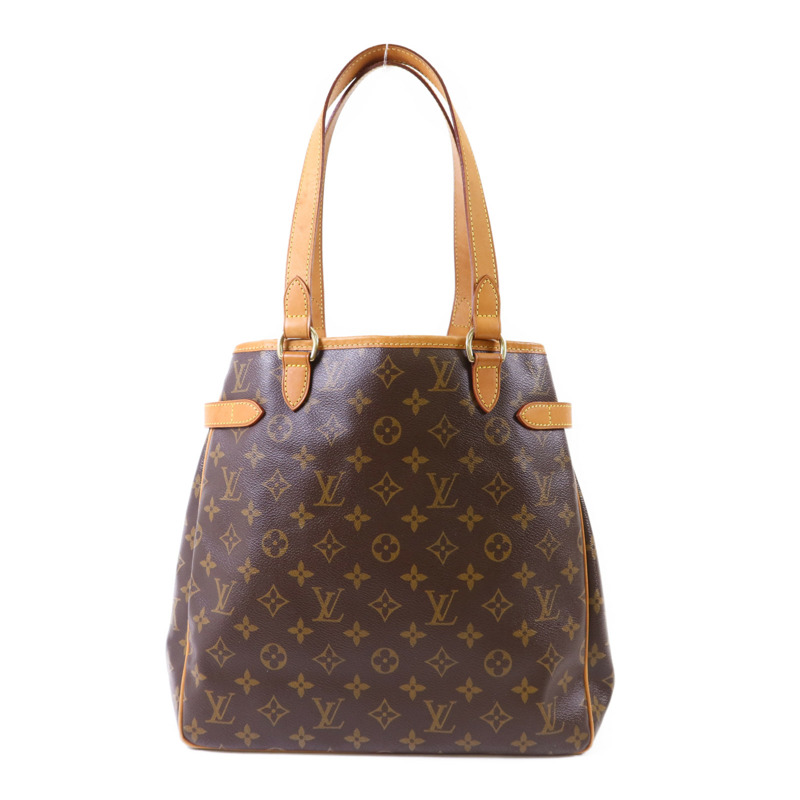 LOUIS VUITTON Monogram Batignolles金扣手挽袋棕色-1