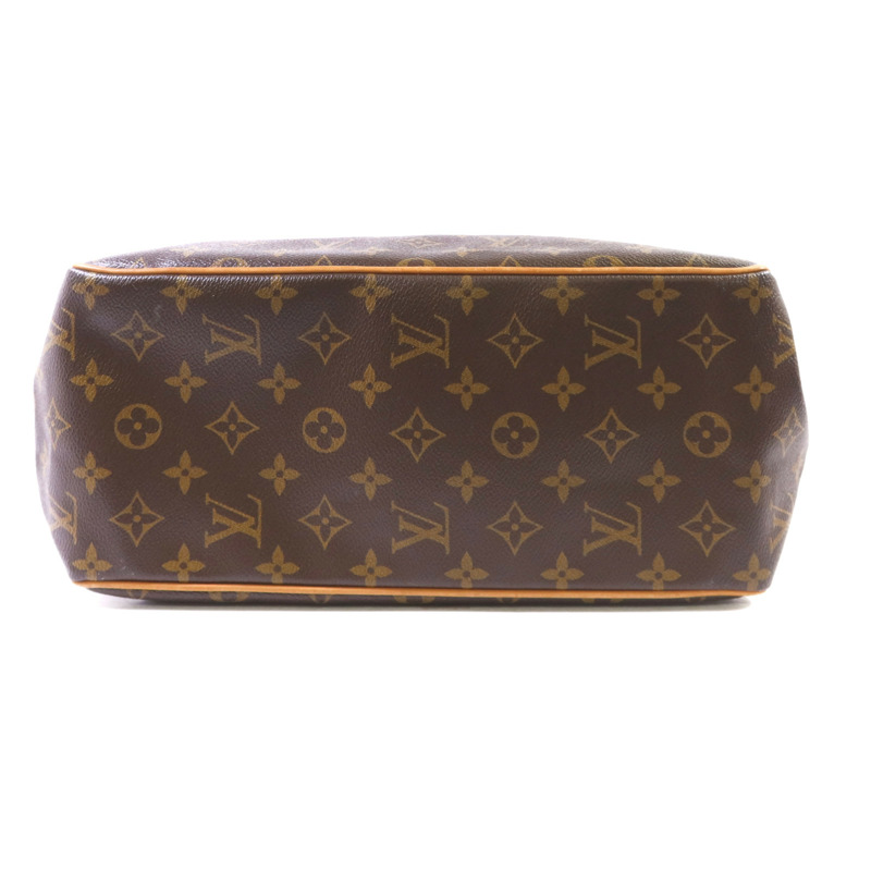 LOUIS VUITTON Monogram Batignolles金扣手挽袋棕色-3