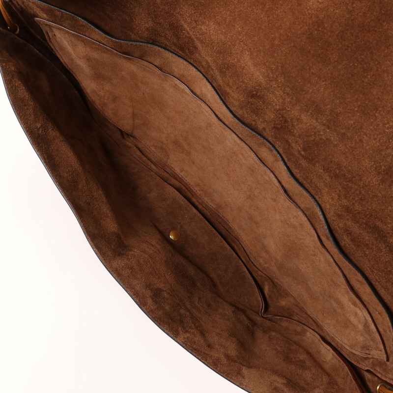 CELINE 牛皮皮革Halfmoon Soft Han金扣手挽肩背兩用袋-4