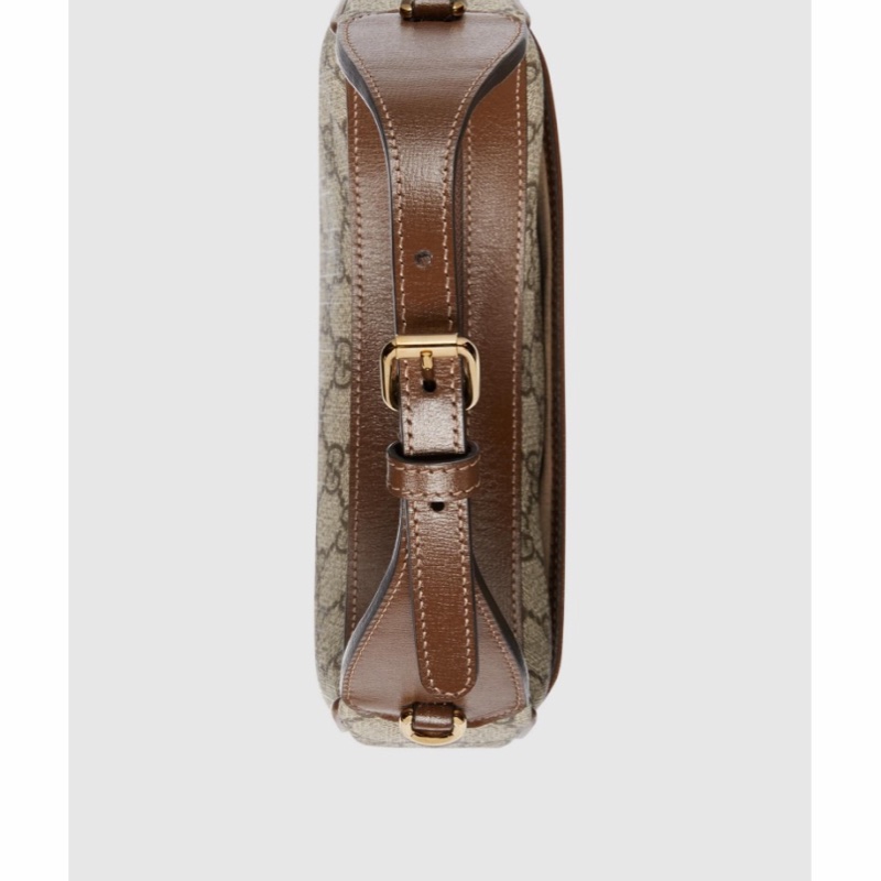 Gucci 女士 INTERLOCKING G 半月形迷你單肩包均碼碼MINI、22cm*5cm*12.5cm-2