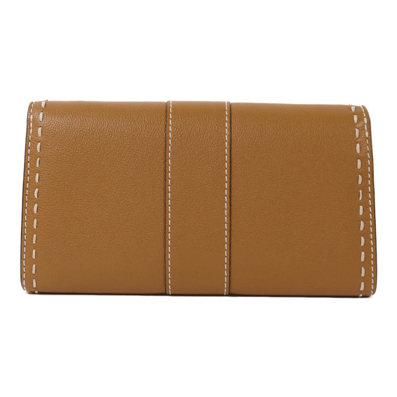 Delvaux 牛皮皮革Brillant Long Wallet Chain金扣鏈帶肩背袋-1