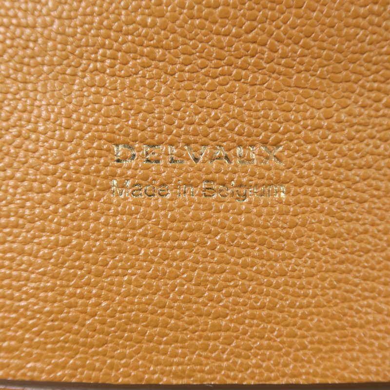 Delvaux 牛皮皮革Brillant Long Wallet Chain金扣鏈帶肩背袋-5