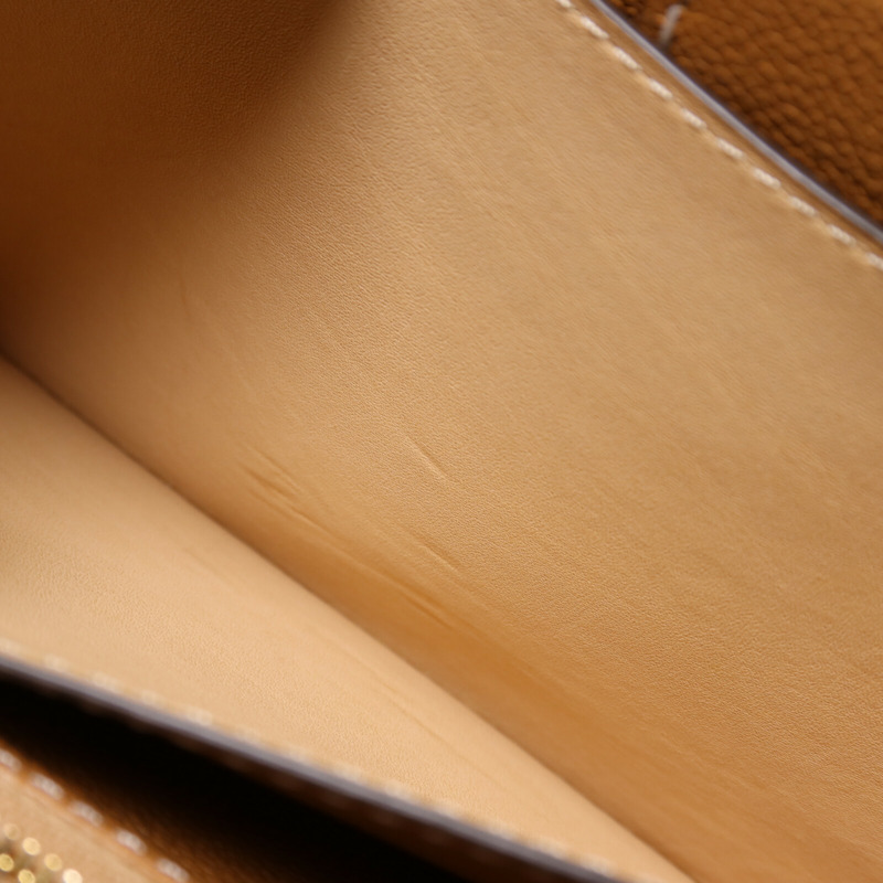 Delvaux 牛皮皮革Brillant Long Wallet Chain金扣鏈帶肩背袋-14