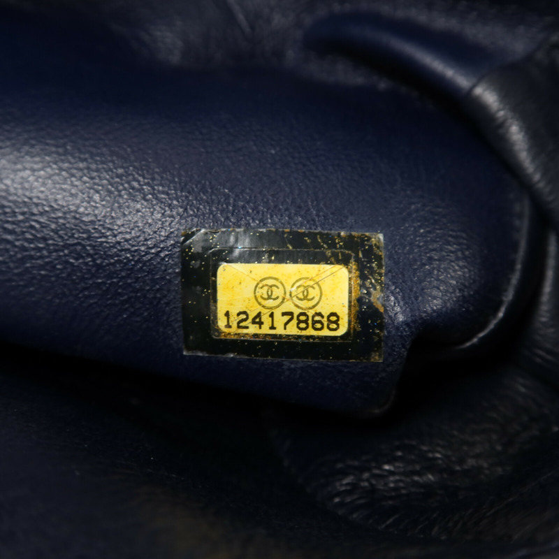 CHANEL 羊皮皮革Chain Shoulder銀扣鏈帶肩背袋-6