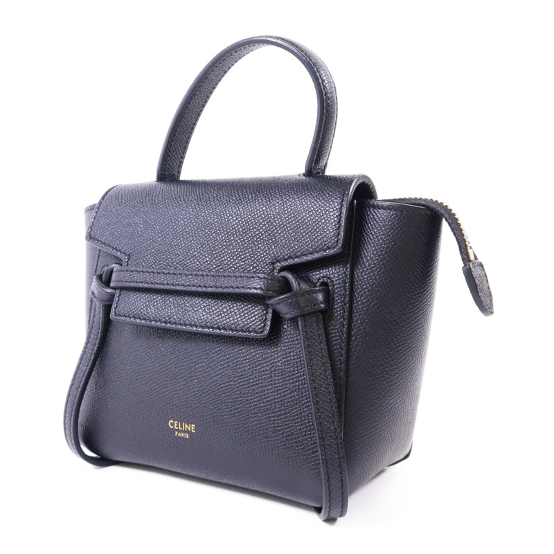 CELINE 牛皮皮革Pico Belt Bag金扣手挽肩背兩用袋-2