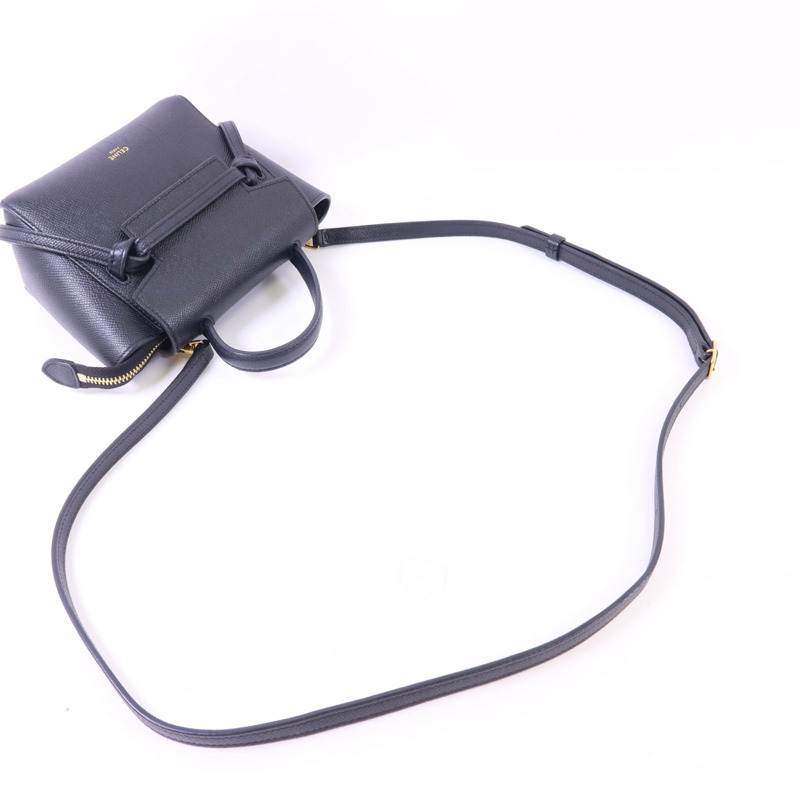 CELINE 牛皮皮革Pico Belt Bag金扣手挽肩背兩用袋-7