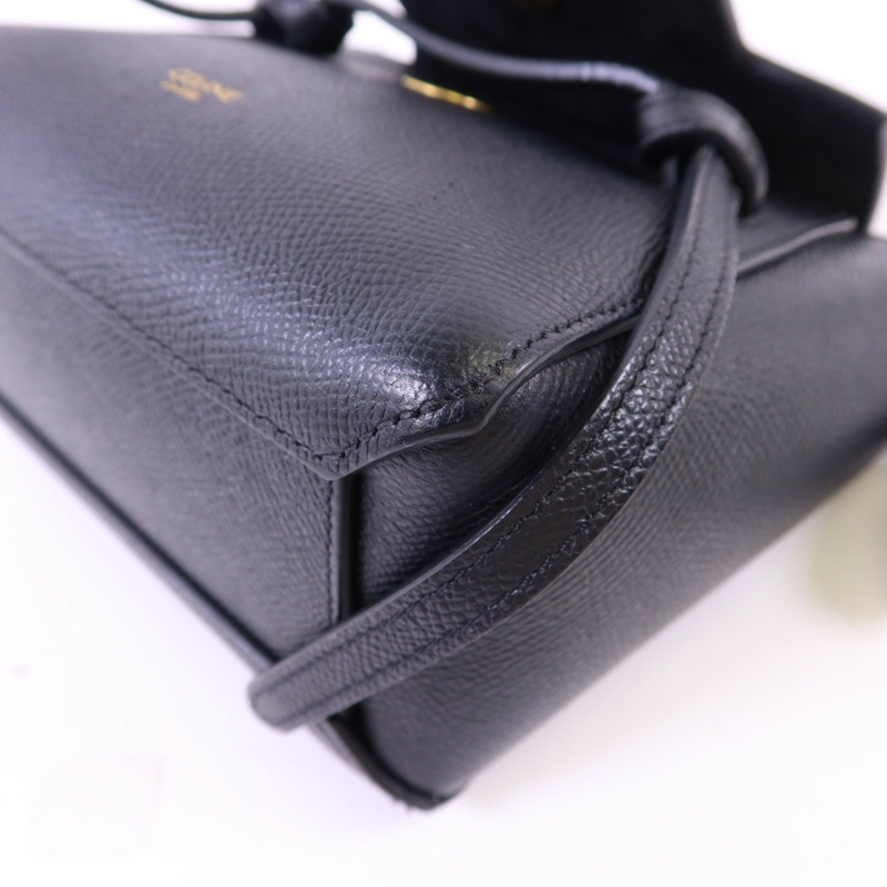 CELINE 牛皮皮革Pico Belt Bag金扣手挽肩背兩用袋-11