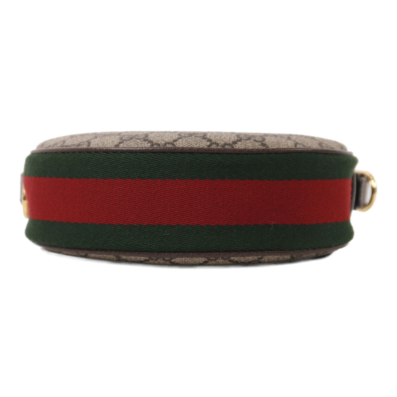 GUCCI 塗層帆布Ophidia Mini Bag金扣肩背袋-3
