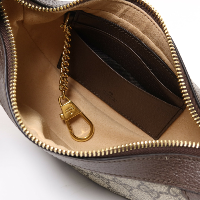GUCCI 塗層帆布Ophidia Mini Bag金扣肩背袋-4