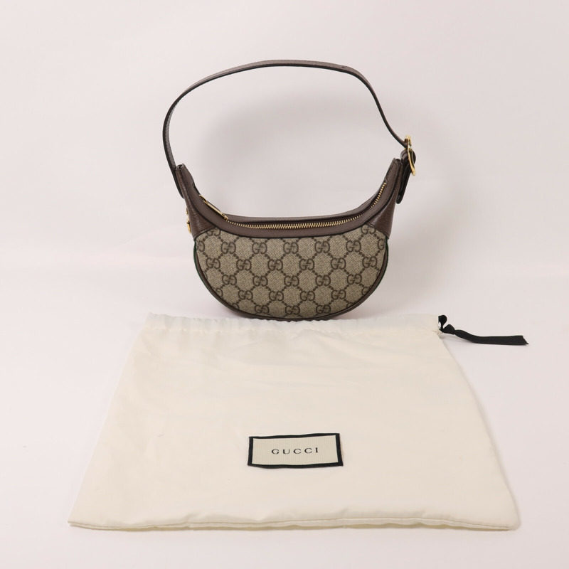 GUCCI 塗層帆布Ophidia Mini Bag金扣肩背袋-8