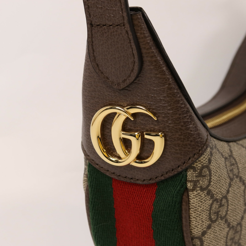 GUCCI 塗層帆布Ophidia Mini Bag金扣肩背袋-9