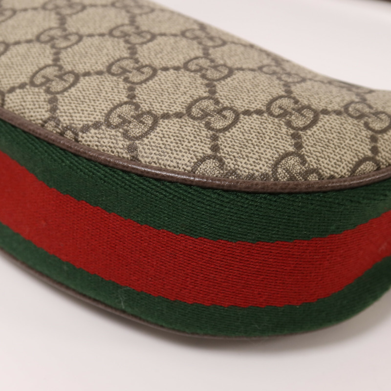 GUCCI 塗層帆布Ophidia Mini Bag金扣肩背袋-11