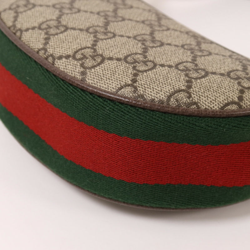 GUCCI 塗層帆布Ophidia Mini Bag金扣肩背袋-13