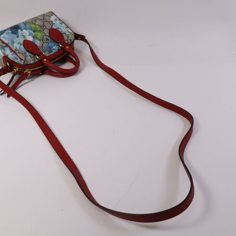 GUCCI 塗層帆布Mini Boston Bag金扣手挽肩背兩用袋-7