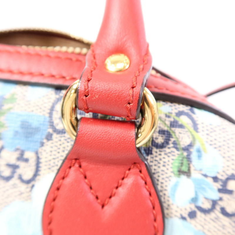 GUCCI 塗層帆布Mini Boston Bag金扣手挽肩背兩用袋-14