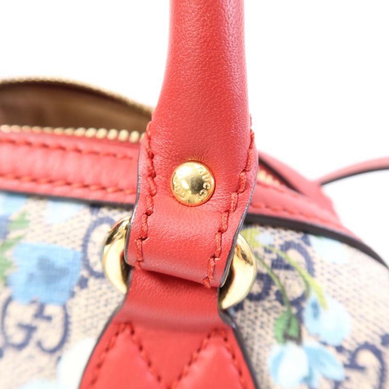 GUCCI 塗層帆布Mini Boston Bag金扣手挽肩背兩用袋-15