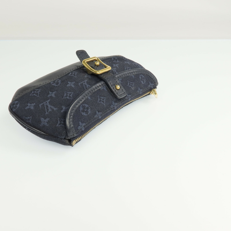 LOUIS VUITTON Monogram Mini Lin Mini Anne Sophie Pochette Pouch金扣錢包-4