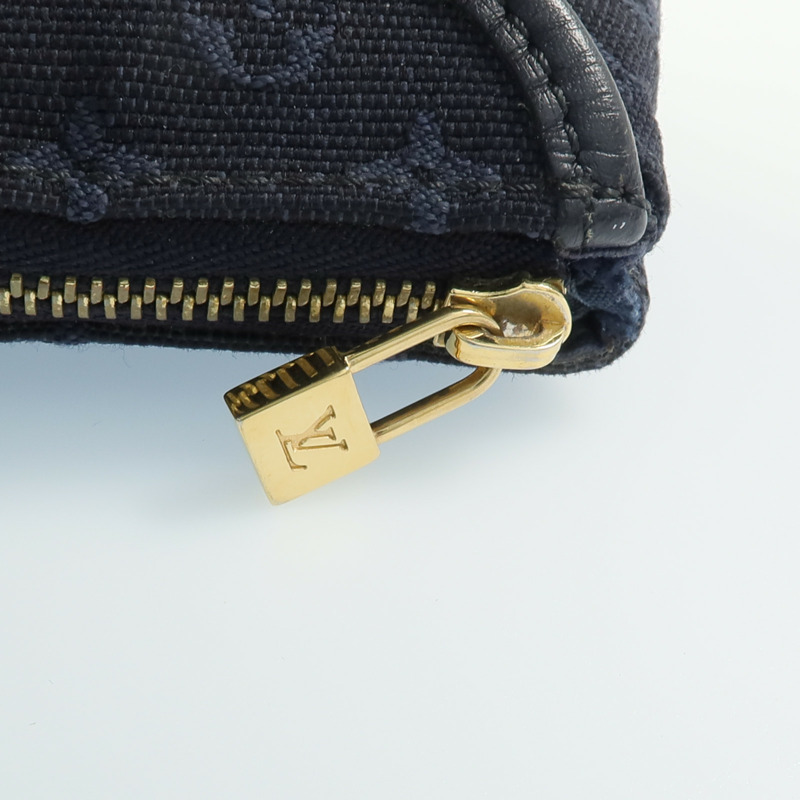 LOUIS VUITTON Monogram Mini Lin Mini Anne Sophie Pochette Pouch金扣錢包-9