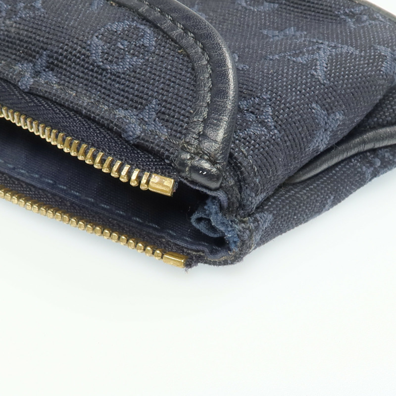 LOUIS VUITTON Monogram Mini Lin Mini Anne Sophie Pochette Pouch金扣錢包-15