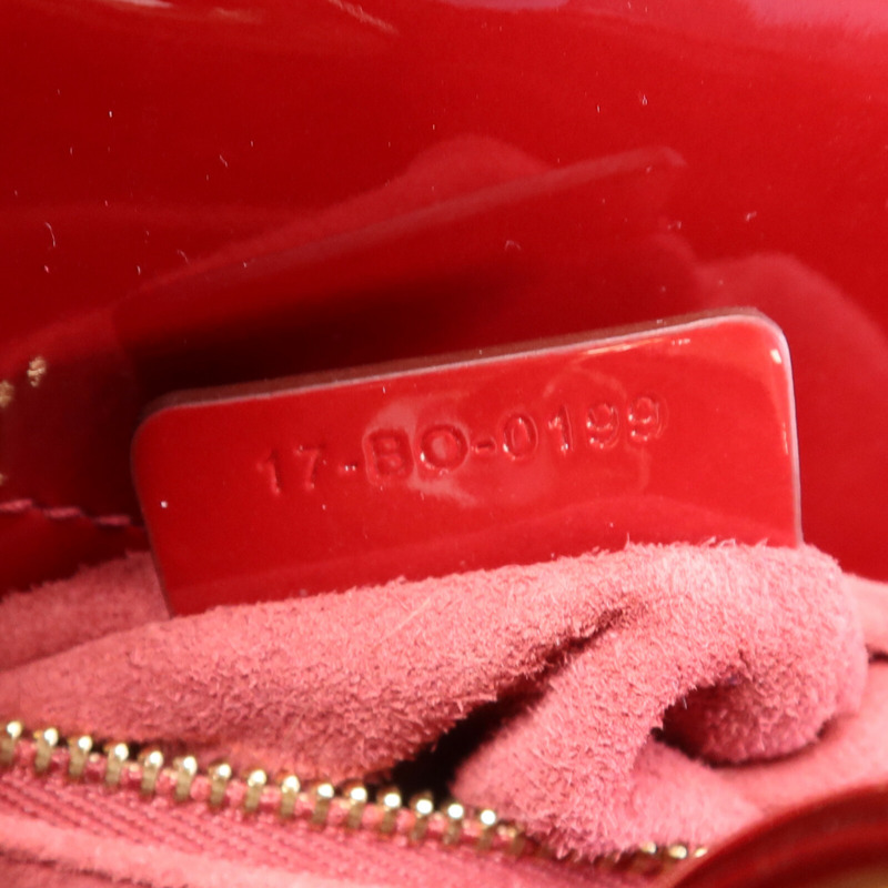 Dior 漆皮皮革Lady Dior Small金扣手挽肩背兩用袋-7