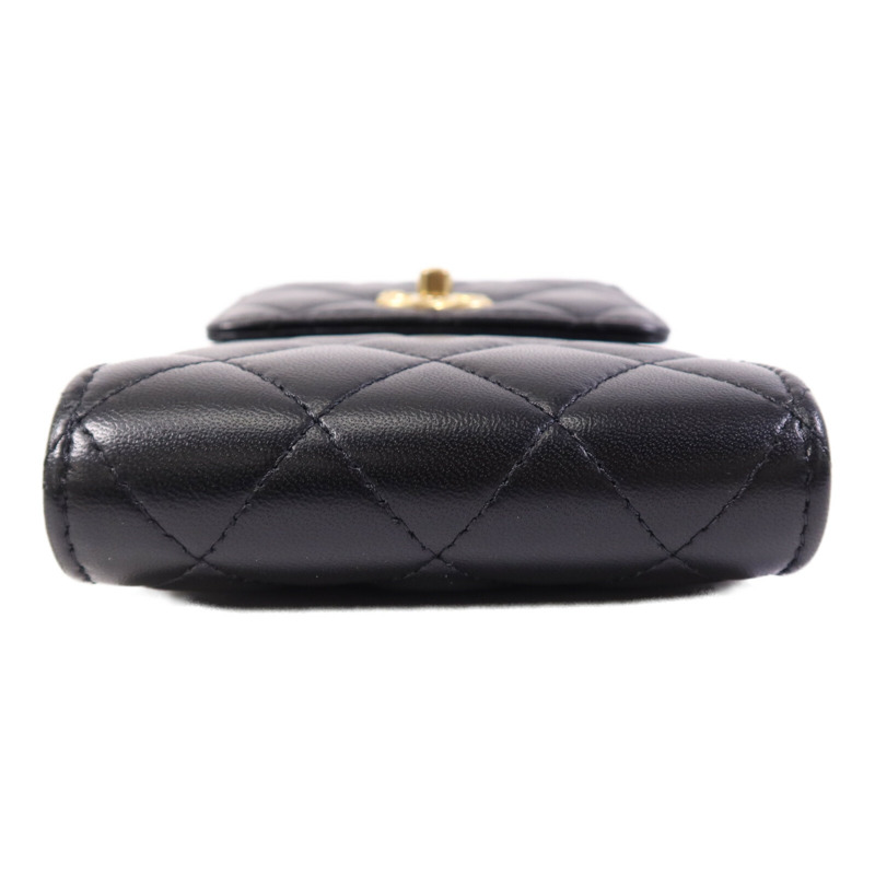 CHANEL 羊皮皮革Chain Shoulder Bag金扣鏈帶肩背袋-3