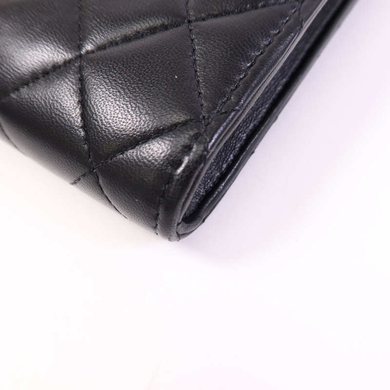 CHANEL 羊皮皮革Chain Shoulder Bag金扣鏈帶肩背袋-11