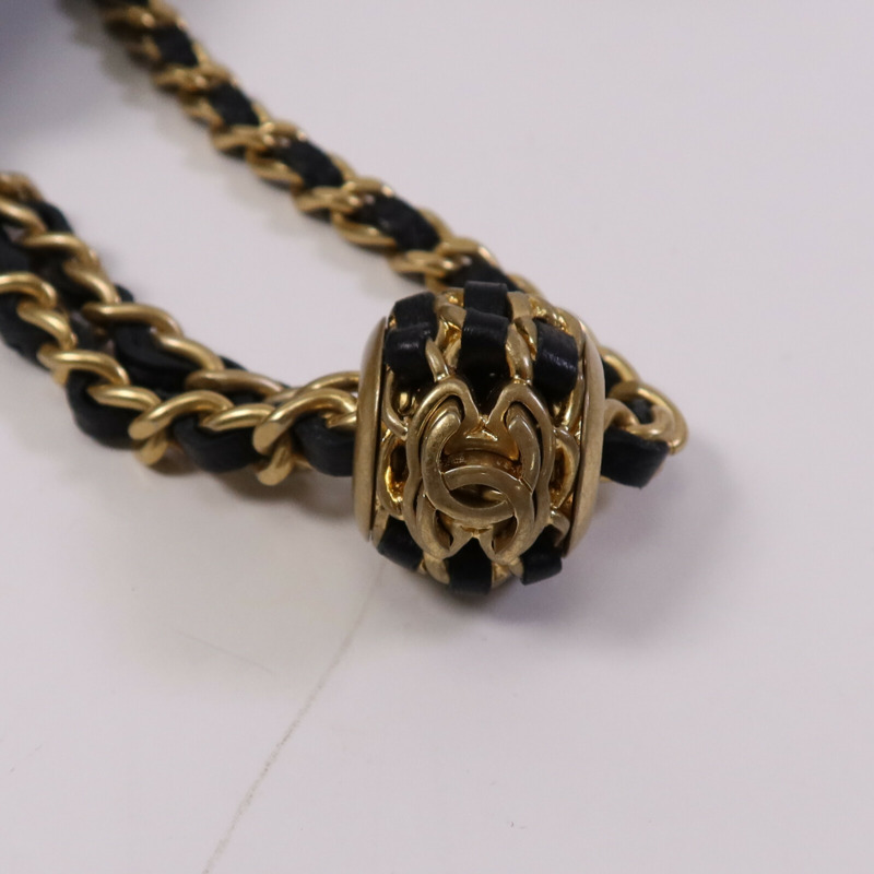 CHANEL 羊皮皮革Chain Shoulder Bag金扣鏈帶肩背袋-14