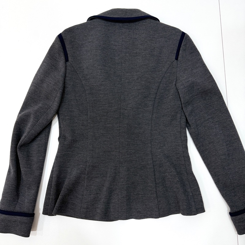 CHANEL 香奈兒 深灰 翻領 西外 西裝外套 休閒外套 外套-13