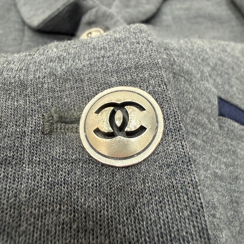 CHANEL 香奈兒 深灰 翻領 西外 西裝外套 休閒外套 外套-18