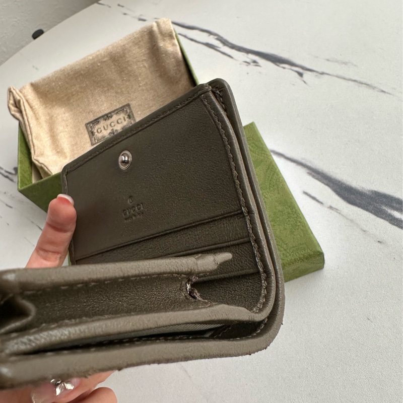 Gucci 綠綠短夾 這種綠招財-10