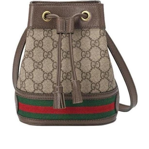 Gucci 女士 Ophidia系列迷你GG水桶包均碼碼MINI、15.5cm*9cm*19cm