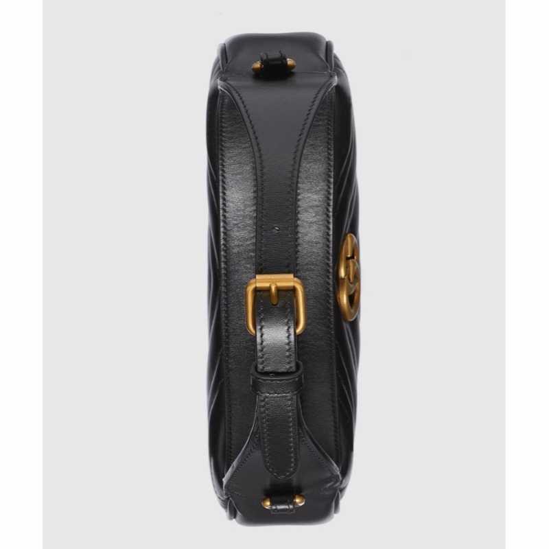 Gucci 女士 GG Marmont半月造型迷你單肩包均碼碼MINI、21.5cm*5cm*11cm-2