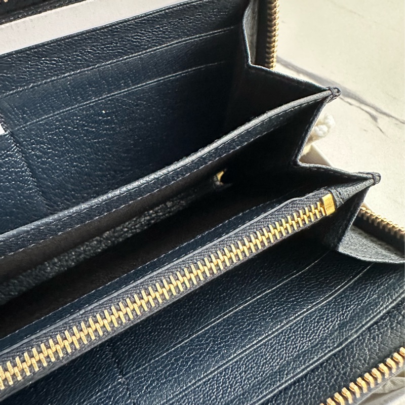 巴黎世家最甜長夾 還是藍色金釦-12