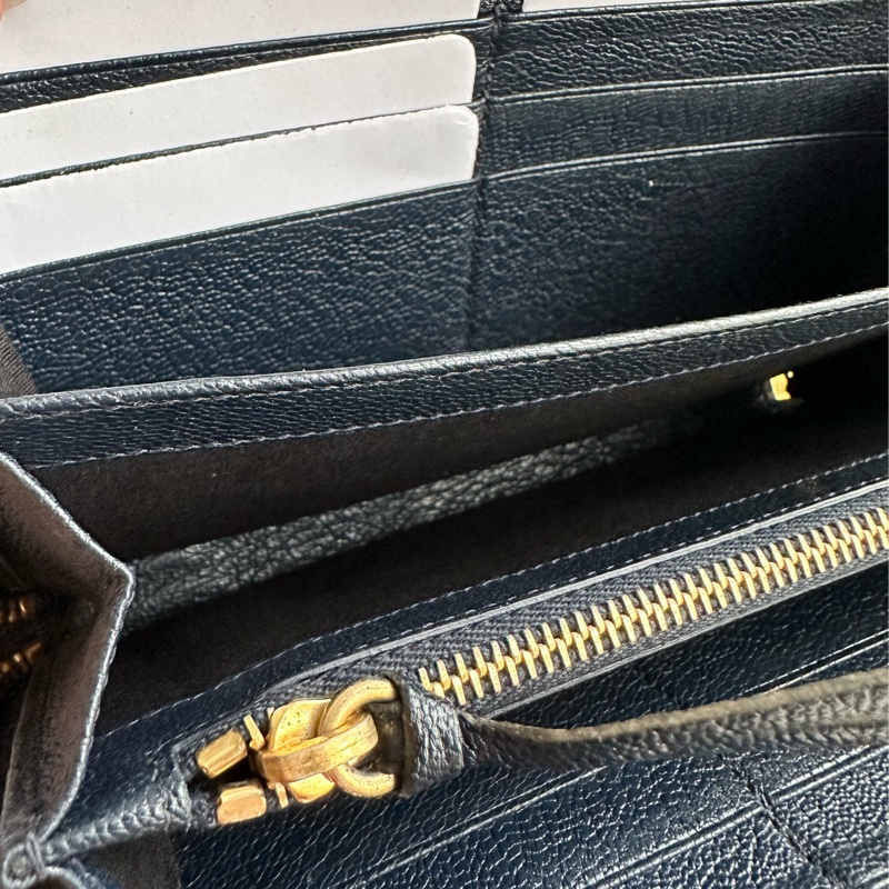 巴黎世家最甜長夾 還是藍色金釦-13